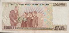 7.Emisyon 1.Tertip 100000 Lira B23 233277 Çok Temiz+