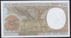 Central African States 500 Frank 2000 Çil (C) Pick101C/g Kongo