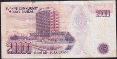 7.Emisyon 1.Tertip 20000 Lira E30 437102 Çok Temiz