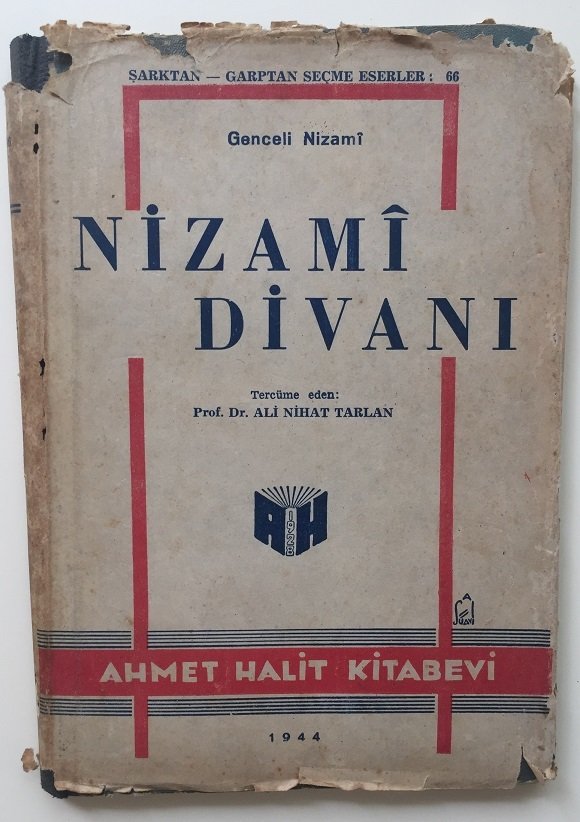 NİZAMİ DİVANI-GENCELİ NİZAMİ-ALİ NİHAT TARLAN - 1944
