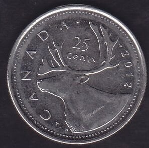 Kanada 25 Cent 2012
