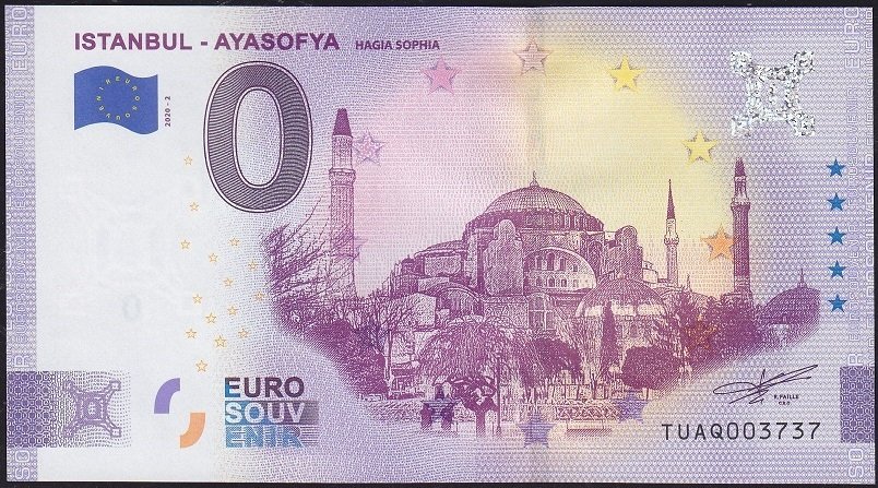 Ayasofya - 0 Euro 2020 Güzel Numara Çil 003737