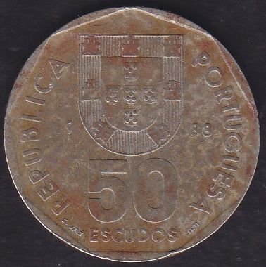 Portekiz 50 Escudos 1988
