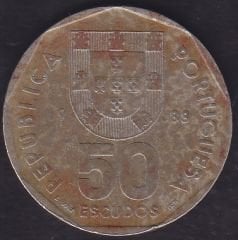 Portekiz 50 Escudos 1988
