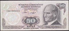 6.Emisyon 2.Tertip 50 Lira I80 265561 Çok Temiz +