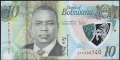 Botswana 10 Pula 2020 Çil Polimer