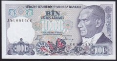 7.EMİSYON 2.TERTİP 1000 LİRA J06 891400 ÇİLALTI ÇİL