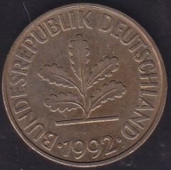 Almanya 10 Pfennig 1992 F