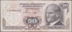 6.Emisyon 2.Tertip 50 Lira I79 480197 Çok Temiz