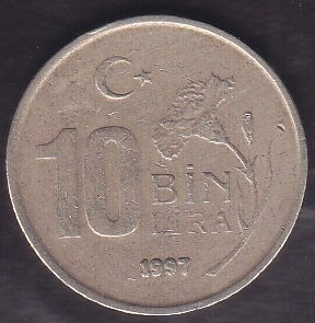 1997 YILI 10 BİN LİRA (İNCE BASKI)