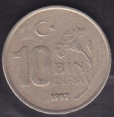 1997 YILI 10 BİN LİRA (İNCE BASKI)