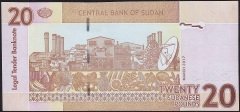 Sudan 20 Pound 2017 Çil 7171 Pick 74d