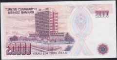 7.Emisyon 1.Tertip 20000 Lira E14 643035 Çilaltı
