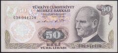 6.Emisyon 1.Tertip 50 Lira G38 044228 Çilaltı