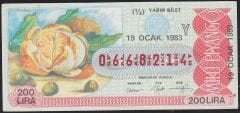 1983 19 Ocak Yarım Bilet - Y Serisi