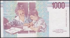 İtalya 1000 Lire 1990 Çok Temiz+