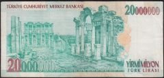 7.Emisyon 20 000 000 Lira H48 693407 Çok Temiz