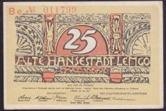ALMANYA 25 PFENNİNG NOTGELD 1921 ÇİL