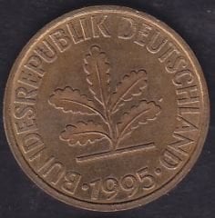 Almanya 10 Pfennig 1995 J