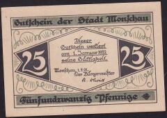 Almanya 25 Pfennig Notgeld 1921 Çil