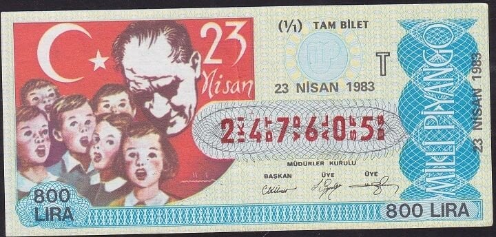 1983 23 Nisan Tam Bilet - T Serisi