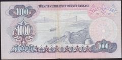 6.Emisyon 1.Tertip 1000 Lira A68 179249 Çok Temiz ( Düzeltme var )