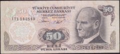 6.Emisyon 2.Tertip 50 Lira I71 142849 Çok Temiz