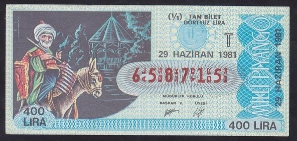 1981 29 HAZİRAN TAM BİLET