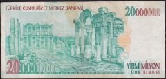 7.Emisyon 20 000 000 Lira H51 210527 Çok Temiz