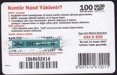 Turkcell Hazır Kart 100 Kontör 2007