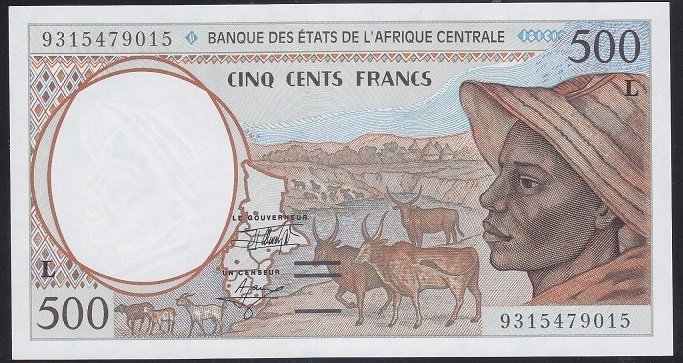 CENTRAL AFRİCAN STATES 500 FRANK 2000 ÇİL (L) GABON