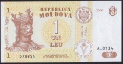 MOLDOVA 1 LEU 2006 ÇİL