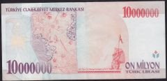 7.Emisyon 10 000 000 Lira D86 223094 Çok Çok Temiz