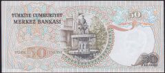 6.Emisyon 1.Tertip 50 Lira F57 124927 Çilaltı