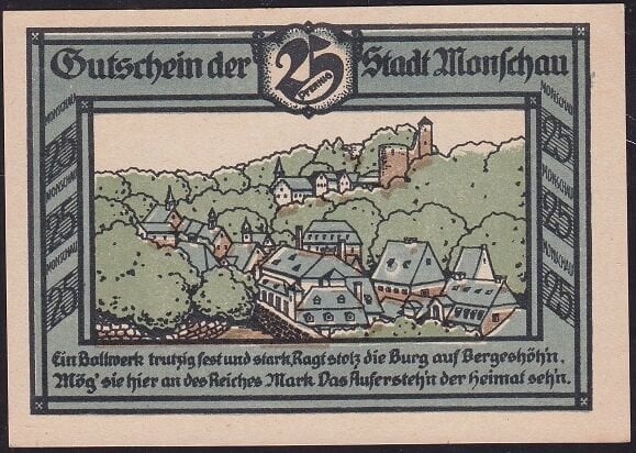 Almanya 25 Pfennig Notgeld 1921 Çil