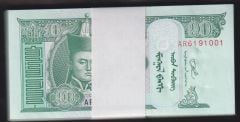 Moğolistan 10 Tuğrik 2020 Çil Deste ( 100 Adet ) Her destede blok radar vardır