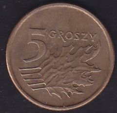 Polonya 5 Groszy 2002