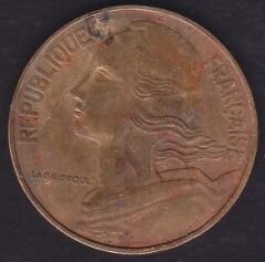 Fransa 20 Centimes 1982