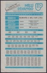1990 19 MAYIS PİYANGO LİSTESİ