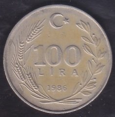 1986 YILI 100 LİRA