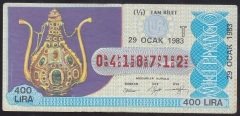 1983 29 OCAK TAM BİLET - T SERİSİ