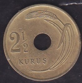 1949 Yılı 2.5 Kuruş