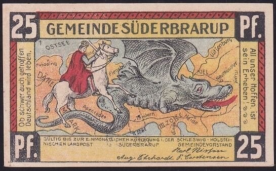 Almanya 25 Pfennig Notgeld 1920 Çil