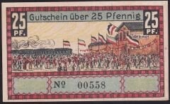 Almanya 25 Pfennig Notgeld 1920 Çil