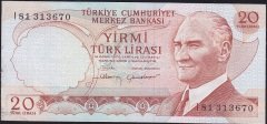 6.Emisyon 4.Tertip 20 Lira I81 313670 Ççt+