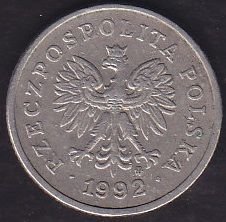 Polonya 20 Groszy 1992
