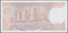 7.EMİSYON 4.TERTİP 5000 LİRA I63 550366 ÇÇT + eski kağıt para değerleri