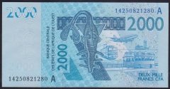 WEST AFRİCAN STATES 2000 FRANK 2003 ÇİL (F) FİLDİŞİ SAHİLLERİ