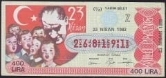 1983 23 Nisan Yarım Bilet - Z Serisi