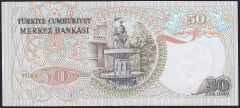 6.Emisyon 1.Tertip 50 Lira F05 265657 Çilaltı Çil